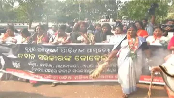 Kunduli suicide: BJP launches ‘funeral rally’ in protest