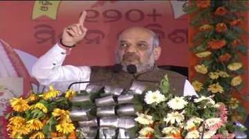 Amit Shah attends BJP women's wing meet in Puri