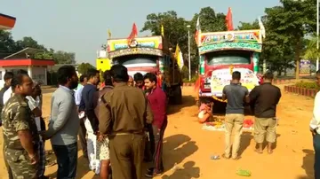 Trucks laden with wood for Rath Yatra detained