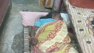 Widow strangulated to death