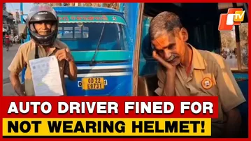 Auto-Driver Fined Rs 1,000 For Not Wearing Helmet, Erroneous Challan Leaves Driver In Distress | OTV