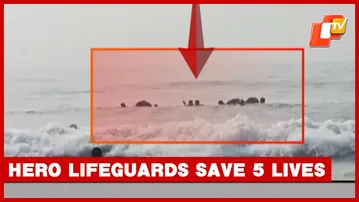Lifeguards' Swift Action Saves Five Tourists From Drowning At Puri Beach