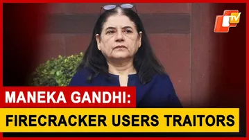 BJP Leader Maneka Gandhi Slams Firecrackers: 'Traitors!'