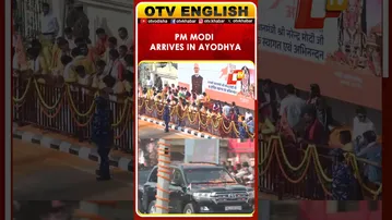 PM Modi Holds Roadshow In Ayodhya Ahead Of Historic Flag Hoisting Ceremony