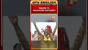 Maharashtra DCM Eknath Shinde Pays Tribute At Statue Of Balasaheb Thackeray On Death Anniversary