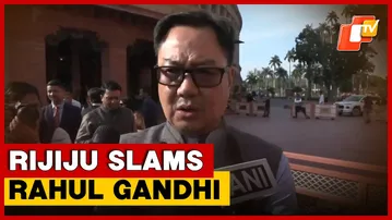 Delhi: Kiren Rijiju Slams Rahul Gandhi Over Media Scolding