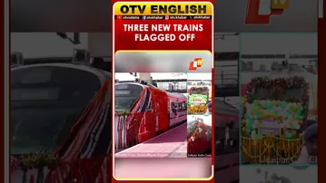 Prime Minister Narendra Modi Flags Off Three Trains