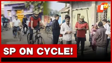 Odisha SP Cycles Through Town To Raise Cybercrime Awareness | OTV