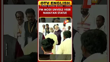 Chhattisgarh: PM Modi Unveils Horse-Mounted Statue Of Shaheed Veer Narayan Singh In Nava Raipur