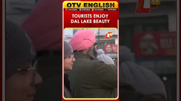 Tourists Enjoy Dal Lake Scenic Beauty In J&K Amid Cold Wave