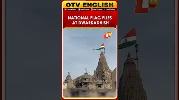 National Flag Flies High Atop Dwarkadhish Temple On RepublicDay