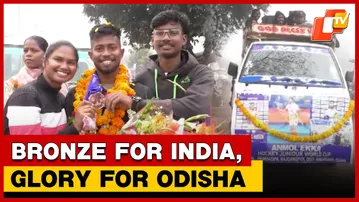 Odisha’s Pride Anmol Ekka Returns Home After Junior Hockey World Cup Bronze | OTV