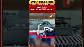 Navy Chief Dinesh K Tripathi Commissions INS Anjadip At Chennai Port