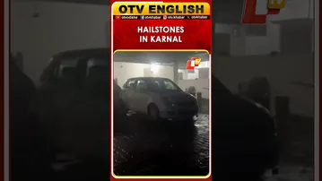 Haryana: Karnal Witnesses Very Heavy Rainfall And Hailstones