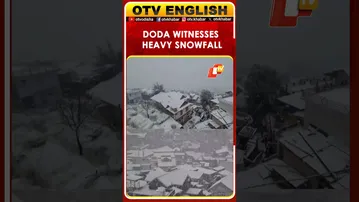 J&K Doda Town Witnesses Heavy Snowfall