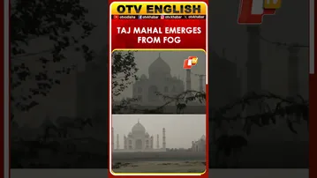 Taj Mahal Iconic View Returns To Agra As Fog Clears