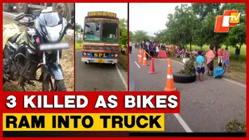 Malkangiri Road Horror: 3 Dead, 1 Critical As Bikes Ram Into Stationary Truck