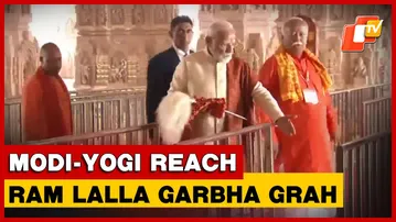 Ayodhya Dhwajarohan: PM Modi, Mohan Bhagwat, CM Yogi  Reach For Darshan At Ram Lalla Garbha Grah