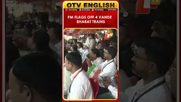 PM Modi Flags Off Four New Vande Bharat Trains From Varanasi