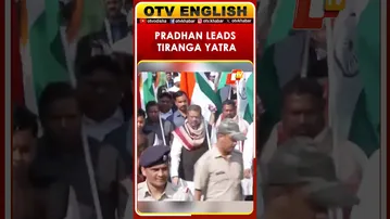 Union Minister Dharmendra Pradhan Leads Tiranga Yatra In Kudopali, Sambalpur