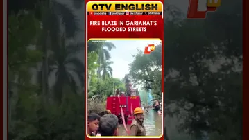 Fire Breaks Out In Kolkata’s Gariahat Amid Flooded Streets