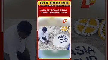 Sudarsan Pattnaik’s 250-Ball Sand Art Of Goddess Durga Blesses Team India In Puri | OTV