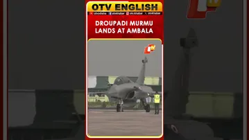 Prez Droupadi Murmu Lands At Ambala Air Force Station After Taking A Sortie In A Rafale Aircraft