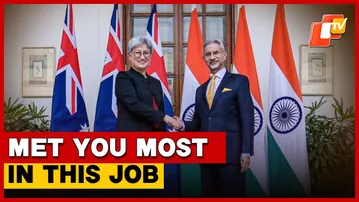 Australian Foreign Minister Penny Wong At The Meeting With EAM Dr S Jaishankar