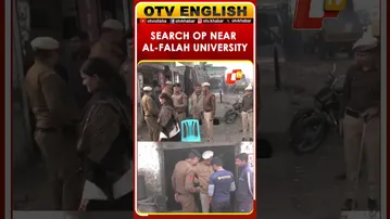 Faridabad Police Conduct Search Operations In Dhauj Village Near Al-Falah University