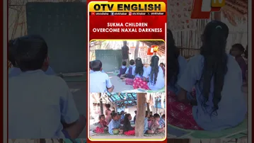 Children In Sukma Get Education In Makeshift Classroom Piercing Naxal Darkness