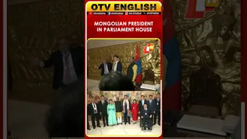 Mongolian President Khurelsukh Ukhnaa at Parliament House With Lok Sabha Speaker Om Birla | OTV