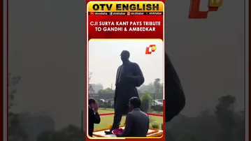 CJI Surya Kant Offers Floral Tributes To Mahatma Gandhi & Dr BR Ambedkar In SC’s Premises