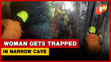 Odisha Woman Gets Trapped In Narrow Cave During Kartika Purnima, Rescued
