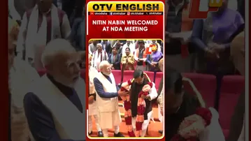 Nitin Nabin Welcomed At NDA Parliamentary Meeting In Delhi