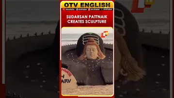 Sudarsan Pattnaik Creates Puri Beach Sand Sculpture For Somnath Swabhiman Parv
