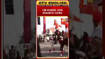 108 Gujarat Police Horses Arrive For PM Narendra Modi's Shaurya Yatra