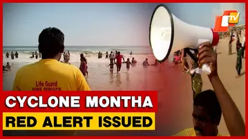 Red Alert In Five Districts As Cyclone Montha Approaches Odisha Coast