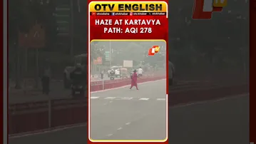 Delhi | Haze Covers Kartavya Path, AQI At 278 In The Area