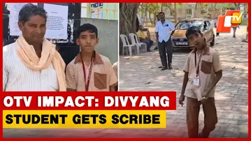 Differently-Abled Student Provided Scribe Assistance In Exam  |  OTV