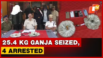 25.4 Kg Ganja, Car And Rs 1 Lakh Cash Seized In Odisha’s Sambalpur; 4 Arrested
