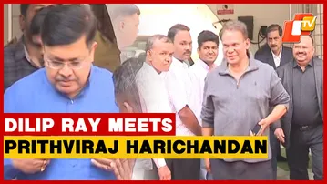 Dilip Ray Meets Prithviraj Harichandan, Political Buzz Ahead of Rajya Sabha Elections
