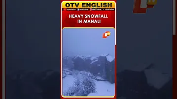 Heavy Snowfall Occurred In Manali, Himachal Pradesh