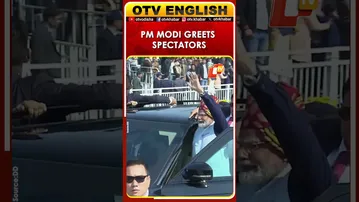 PM Modi Greets Citizens At 77th Republic Day Parade At Kartavya Path