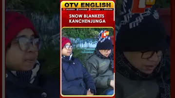 People Enjoy Snow-Covered Kanchenjunga View In Darjeeling