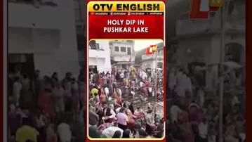 Rajasthan: Devotees Take Holy Dip At 52 Ghats Of Pushkar Lake As Kartik Purnima Concludes Fair