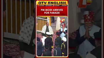 Prime Minister Narendra Modi Arrives For 77th Republic Day Parade In Delhi