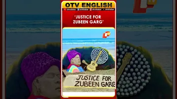 Odisha Sand Artist Sudarsan Pattnaik Pays Tribute To Zubeen Garg At Puri Beach
