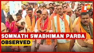 Somnath Swabhiman Parba Observed Across Odisha, 1,000 Lamps Lit At Lingaraj Temple