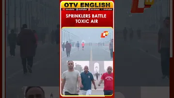 ‘Very Poor’ Air Quality Persists In Delhi, Water Sprinklers Deployed