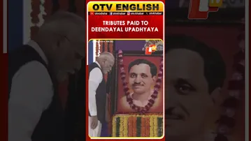 PM Modi, Rajasthan CM Bhajanlal Sharma Pay Floral Tributes To Deendayal Upadhyaya